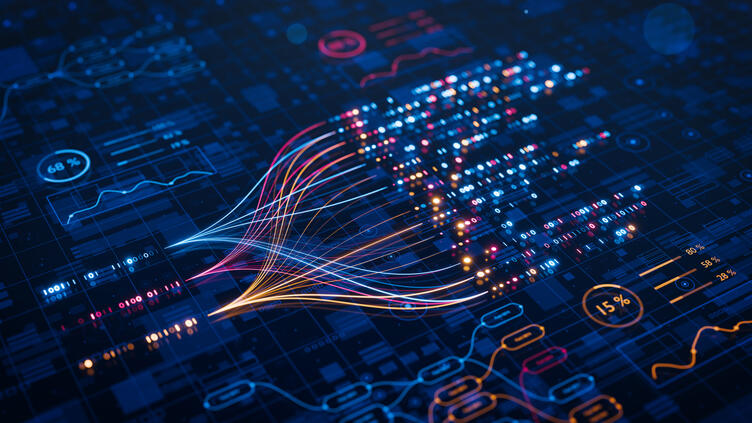 colorful graphic representing linked data