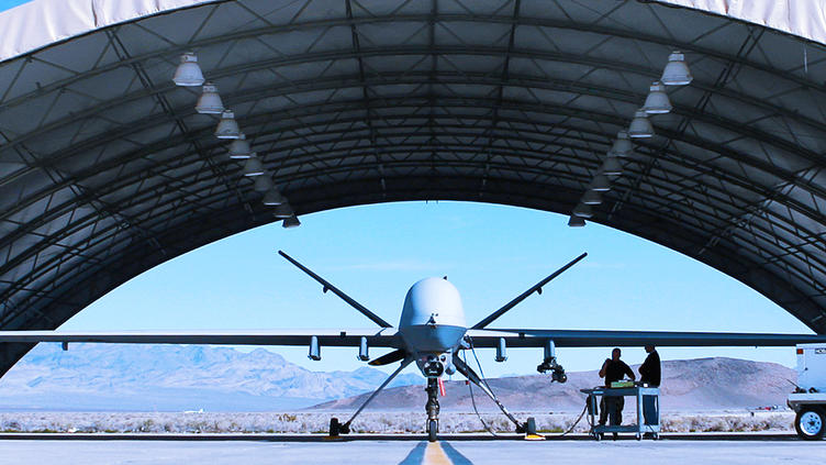 airplane in covered hanger