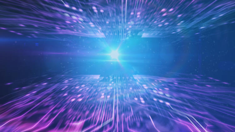 Abstract image of cyber lines 