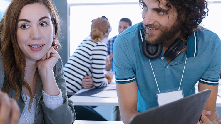 Software developers iterating code