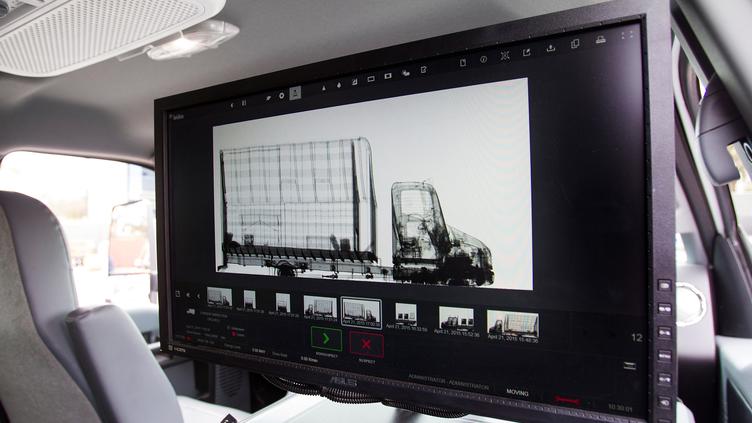 VACIS screen showing contents of a truck