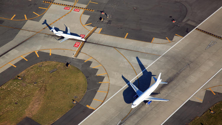 Aerial of Airport Runway