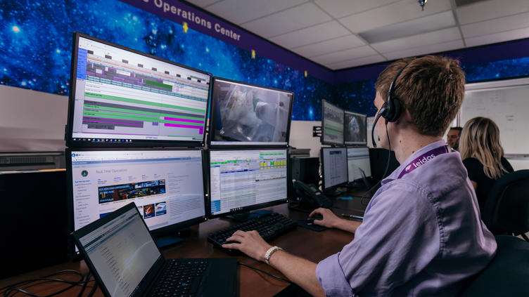 Leidos employees based in Webster, TX supporting NASA contracts for International Space Station logistics and support.